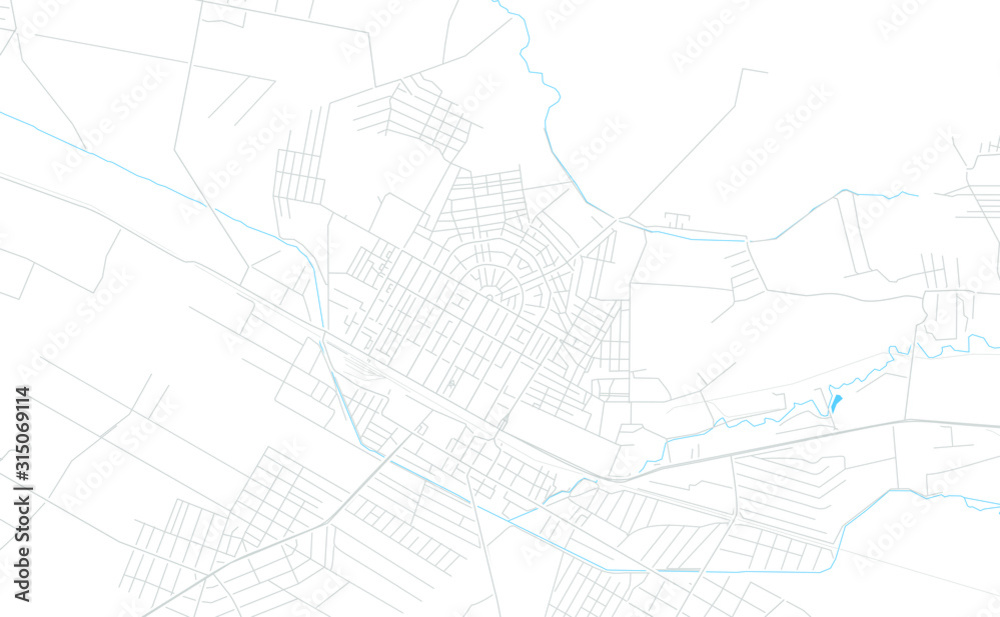 Armavir, Armenia bright vector map