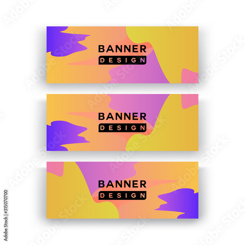 sale banner design with full color