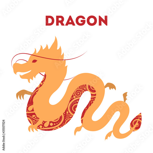 Vector illustration of traditional chinese zodiac animal