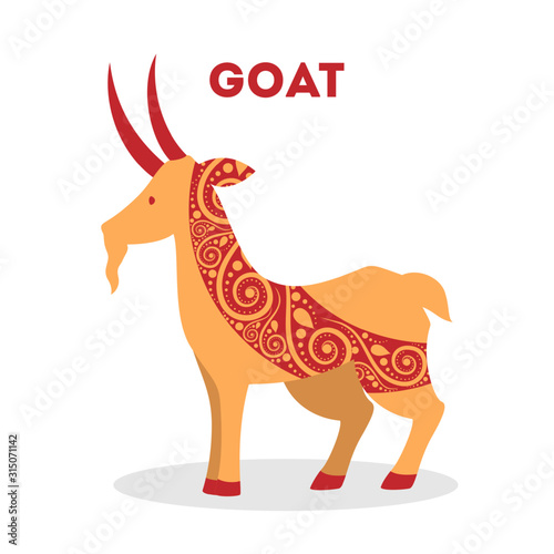 Vector illustration of traditional chinese zodiac animal