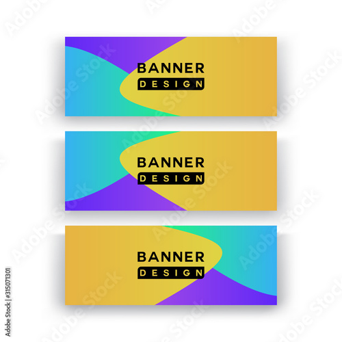 sale banner design with full color
