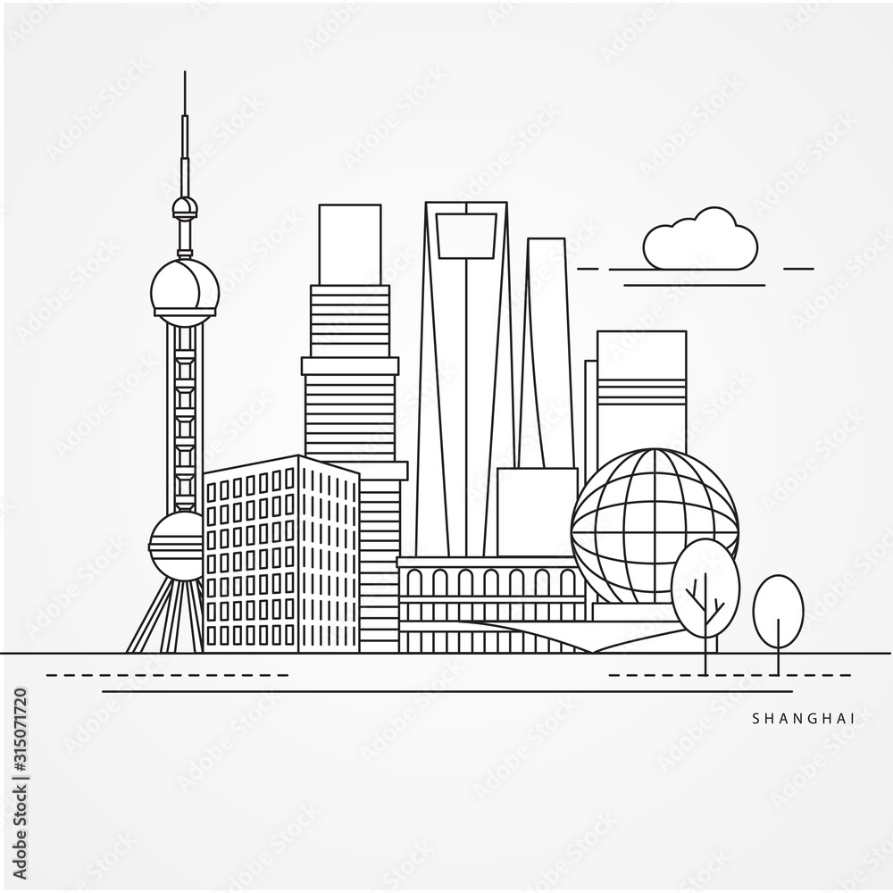 Shanghai China Concept