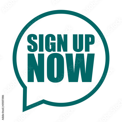 green vector banner sign up now