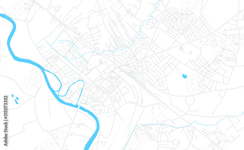 Prijedor  Bosnia and Herzegovina bright vector map