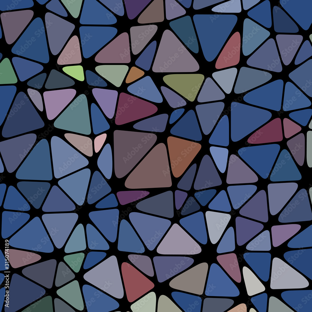 Fototapeta premium Abstract Low Polygon gradient Generative Art background illustration