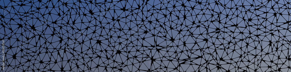 Fototapeta premium Abstract Low Polygon gradient Generative Art background illustration