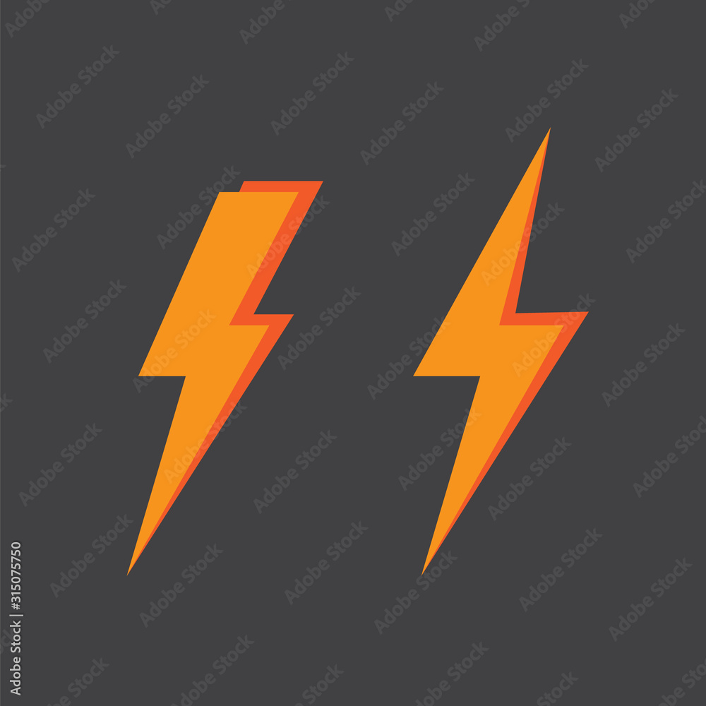Thunderstorm and Bolt Lighting Flash icon Thunderstorm and Bolt Lighting Flash icon