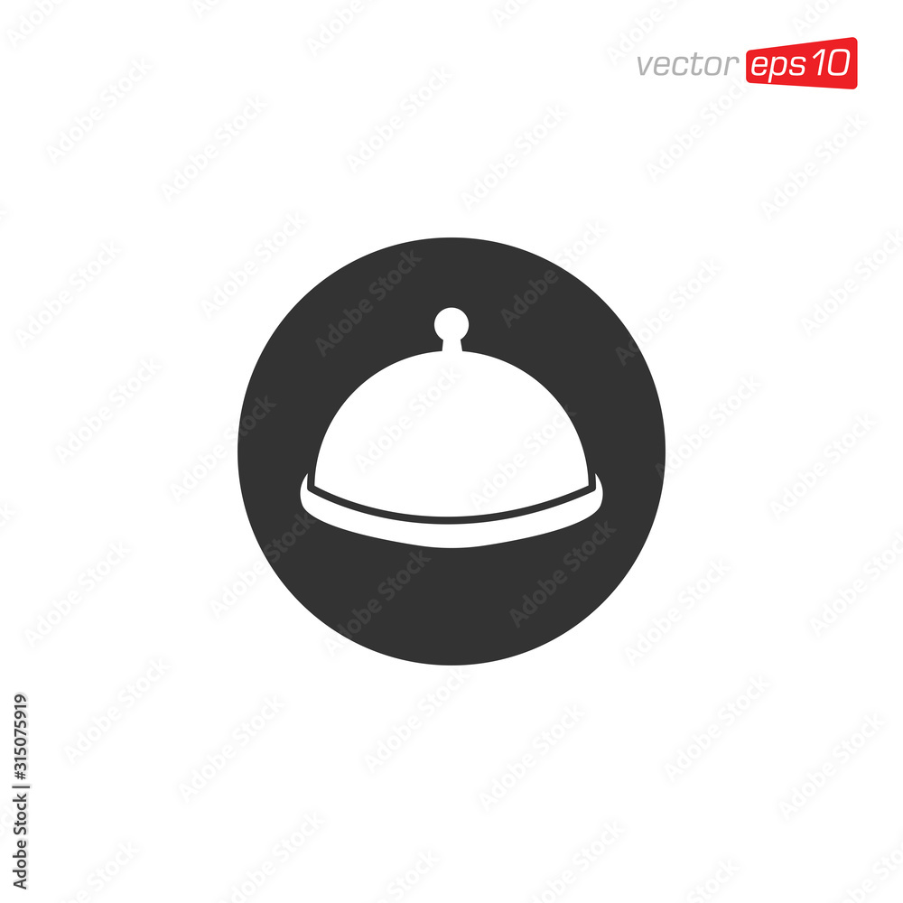Dish Food Icon Design Illustration Dish Food Icon Design Illustration