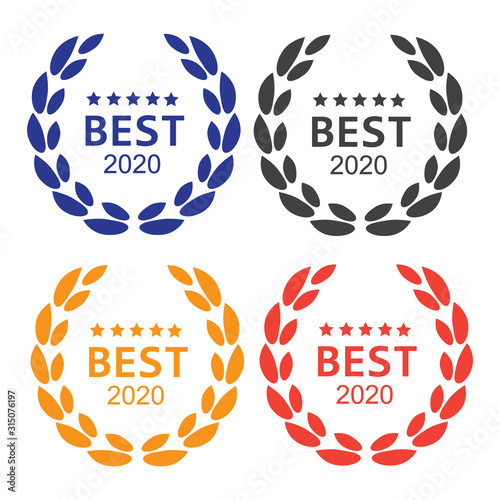 Best seller badge logo. Best seller award logo