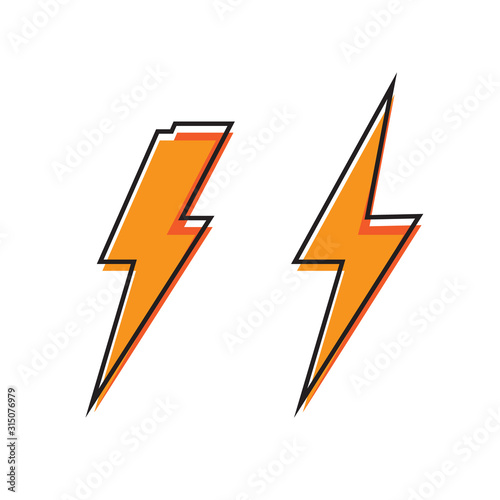 Thunderstorm and Bolt Lighting Flash icon