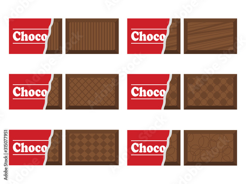 チョコレートのイラストセット