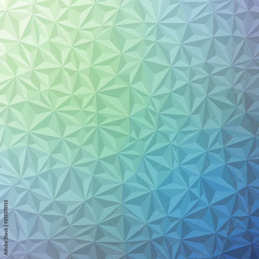Abstract Low Polygon gradient Generative Art background illustration