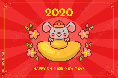 Happy Chinese Rat New Year 2020