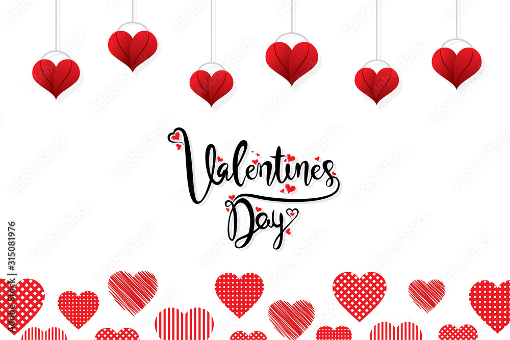 Happy Valentines Day poster design