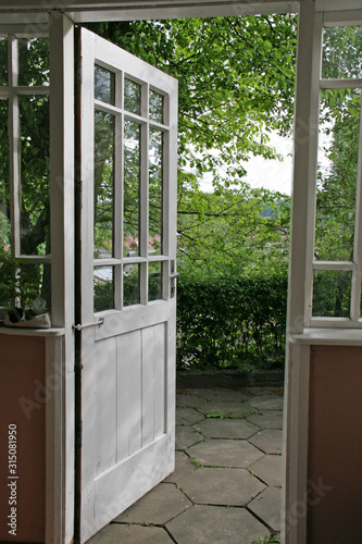 old wooden doors