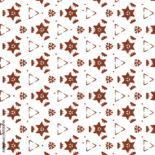 Seamless pattern in ornamental style. Geometric desing texture for gift.