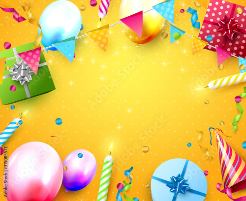 Happy birthday party template
