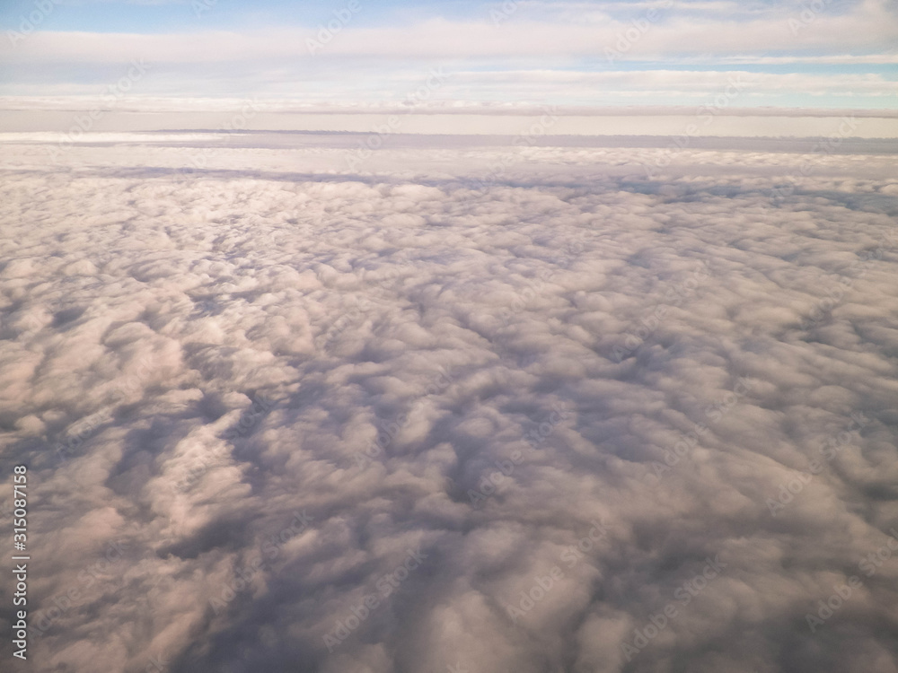 Cloudscape form plane.