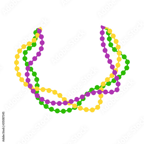 Clipart Beads for Mardi Gras Svg files