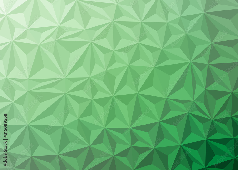 Abstract Low Polygon gradient Generative Art background illustration