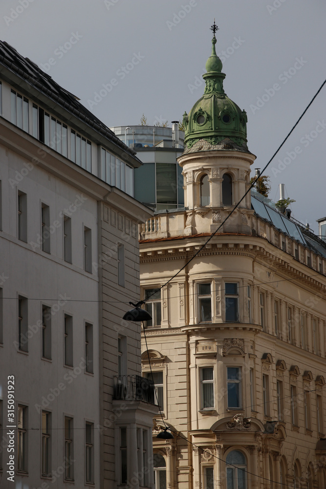 Classic architecture in the downtown of Vienna