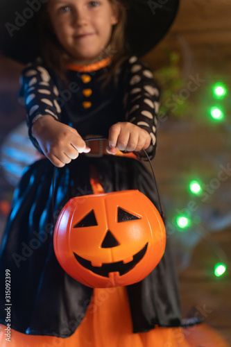 Girl in halloween
