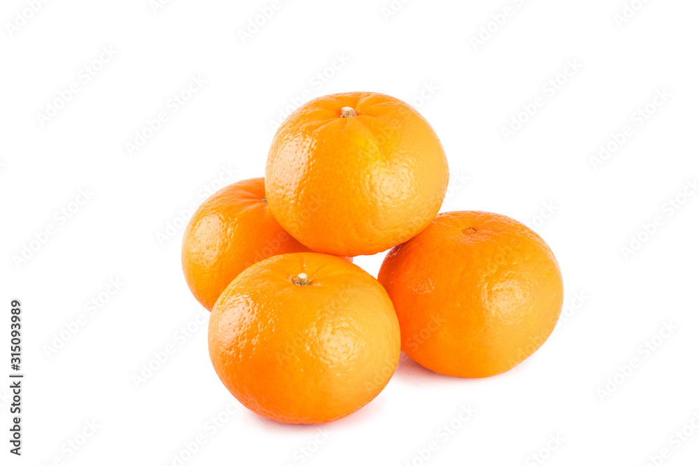 fresh tangerine orange on white background fruit agriculture food isolated fresh tangerine orange on white background fruit agriculture food isolated