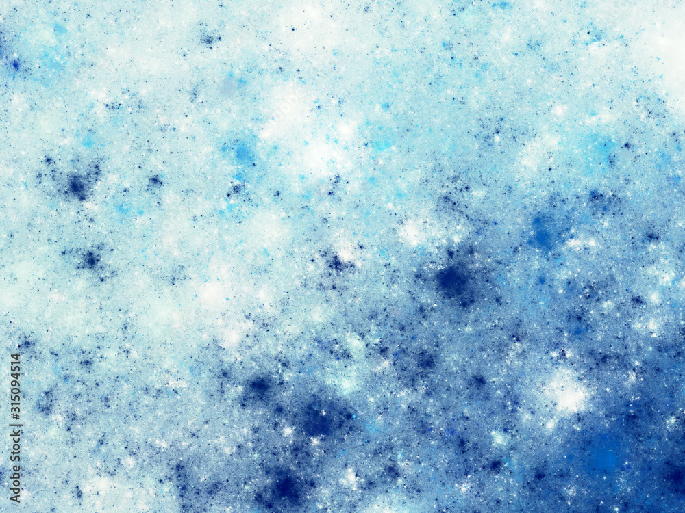 Obraz premium blue abstract fractal background 3d rendering illustration