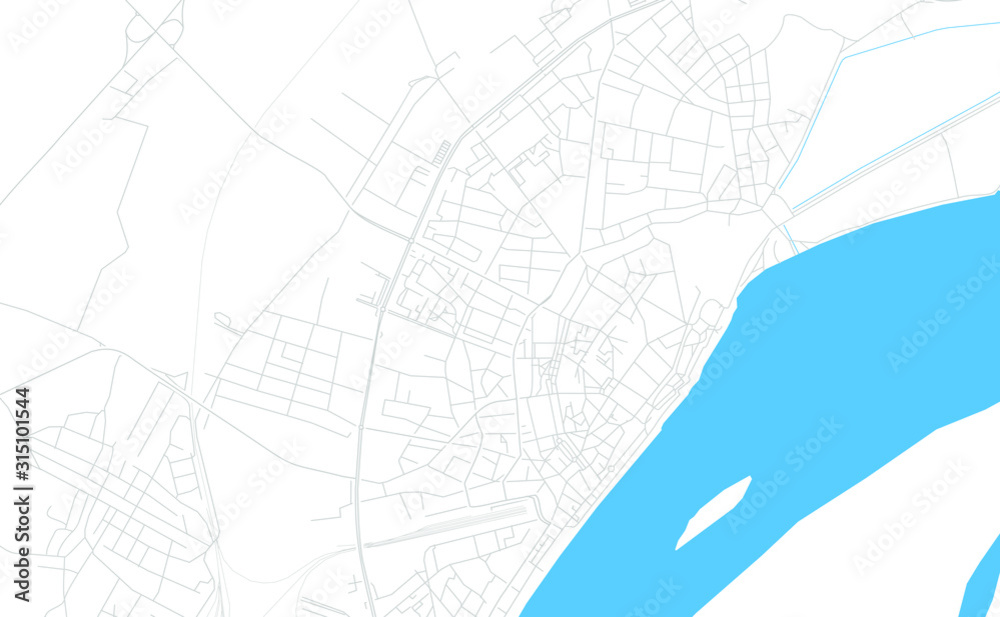 Fototapeta premium Vidin, Bulgaria bright vector map