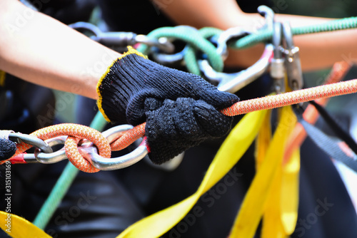 safety measures for rappelling and climbing
