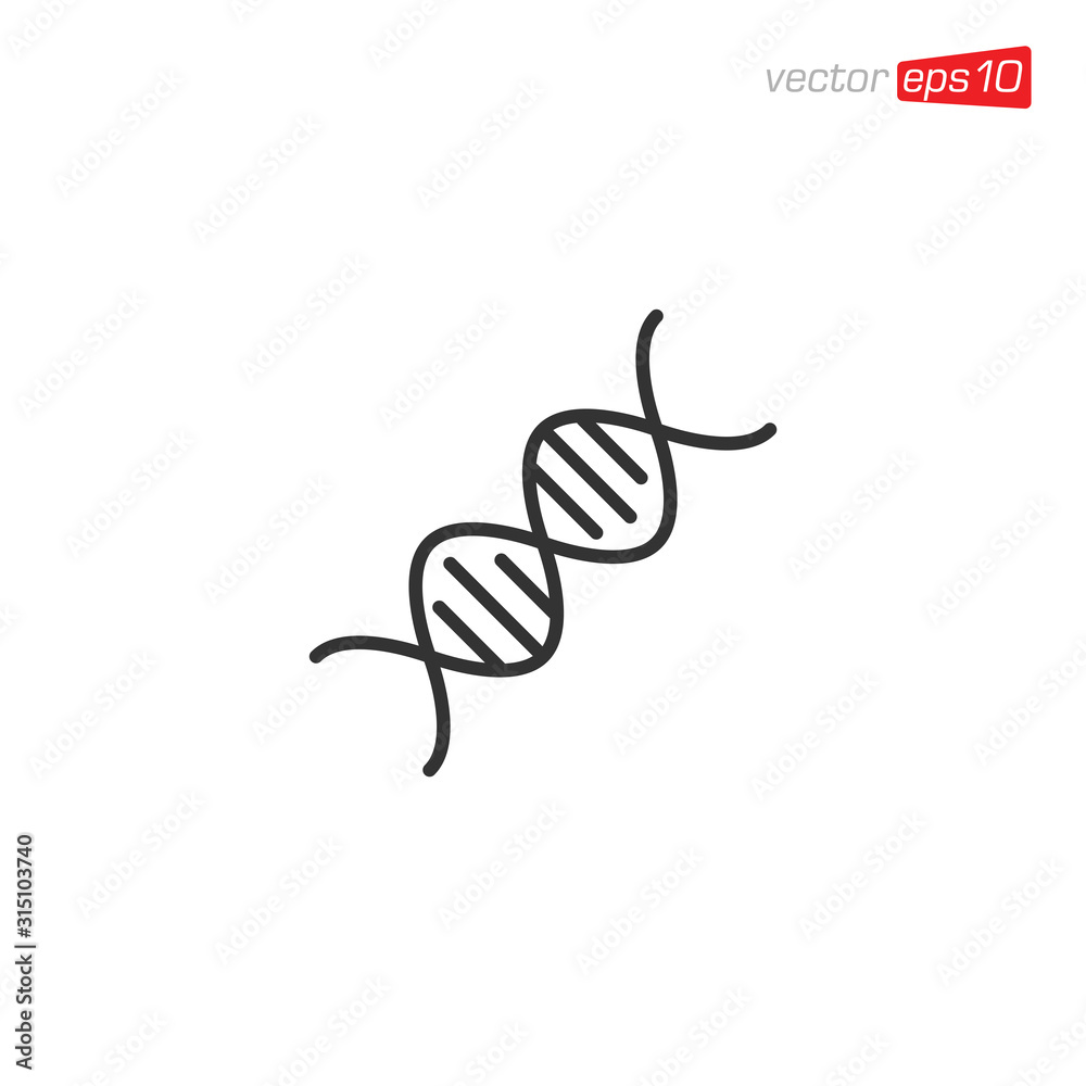 Obraz premium DNA Icon Design Vector Illustration