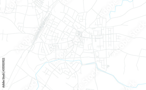 Koprivnica , Croatia bright vector map
