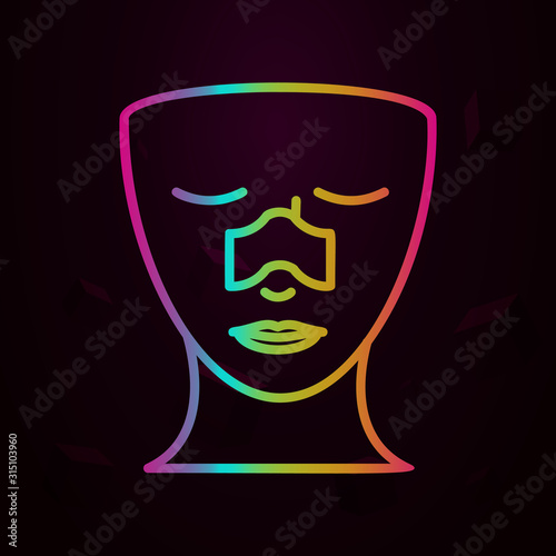 rhinoplasty nolan style icon. Simple thin line, outline vector of plastic syrgery icons for ui and ux, website or mobile application