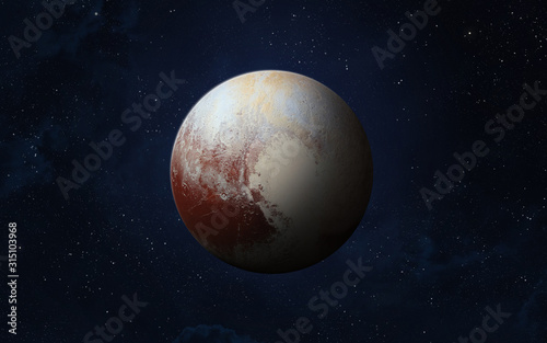 Fototapeta Naklejka Na Ścianę i Meble -  Dwarf planet Pluto.