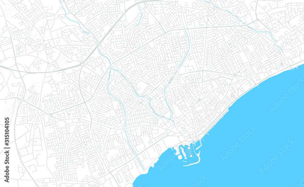 Limassol  , Cyprus bright vector map