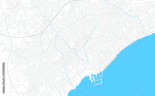 Limassol , Cyprus bright vector map