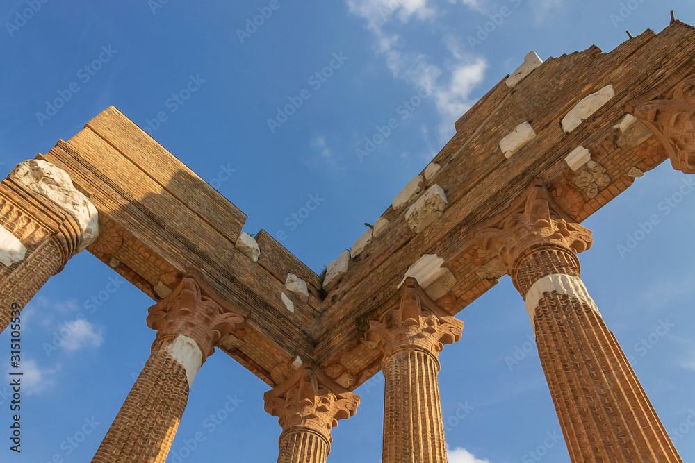 The ancient Roman temple called Capitolium