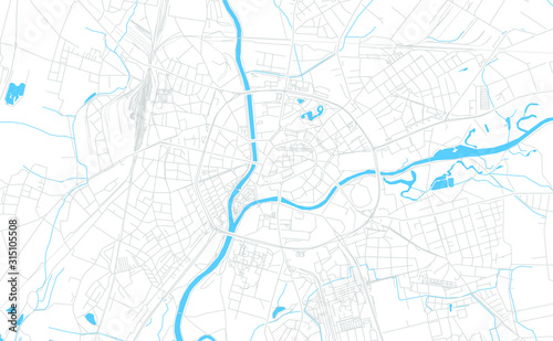 Wallpaper Mural Hradec Kralove, Czechia bright vector map Torontodigital.ca