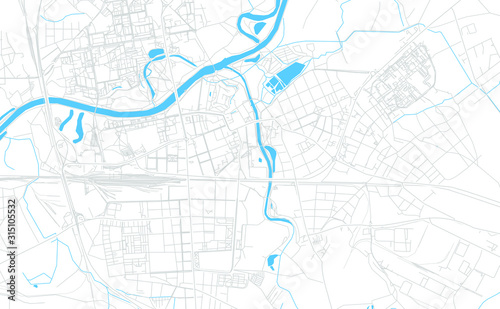 Wallpaper Mural Pardubice, Czechia bright vector map Torontodigital.ca