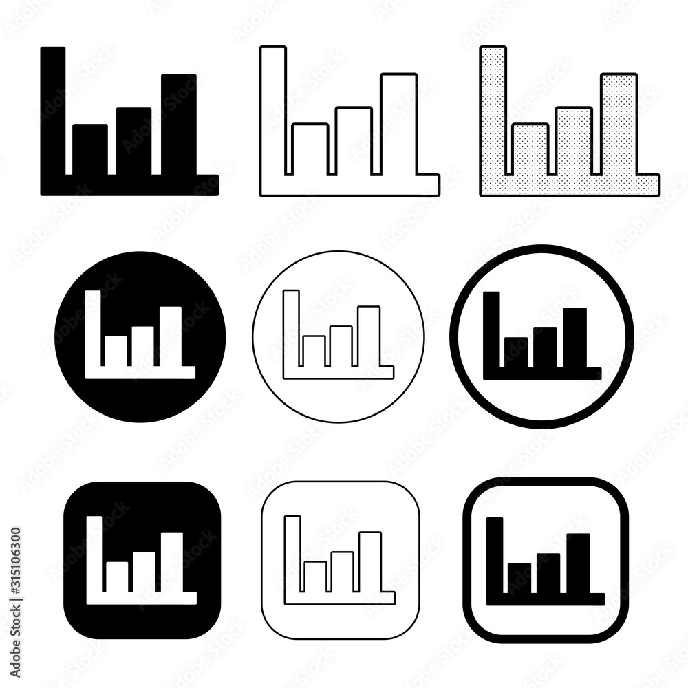 Simple Graph chart icon sign design Simple Graph chart icon sign design