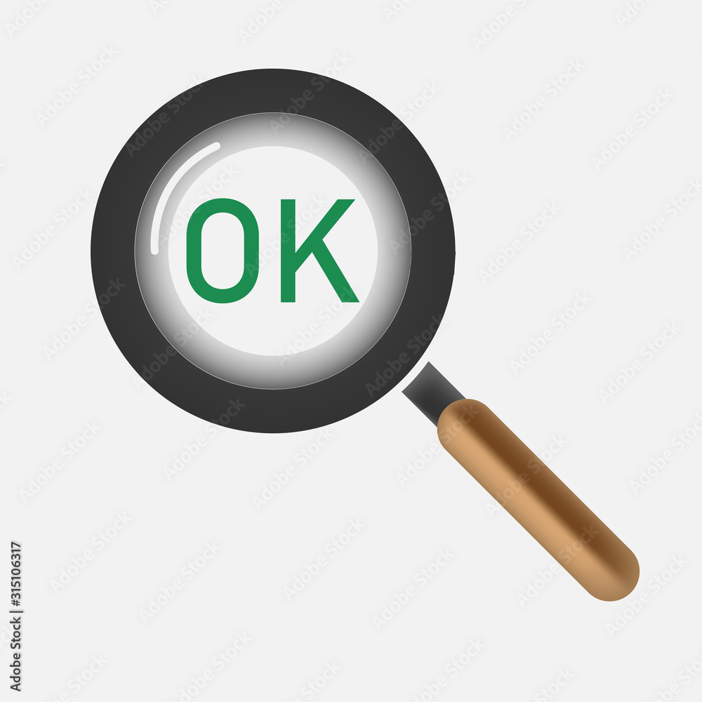 The magnifying glass icon, the search sign for information. A search engine sign, a black simple isolated magnifying glass on a white background. Vector eps illustration. The magnifying glass icon, the search sign for information. A search engine sign, a black simple isolated magnifying glass on a white background. Vector eps illustration.