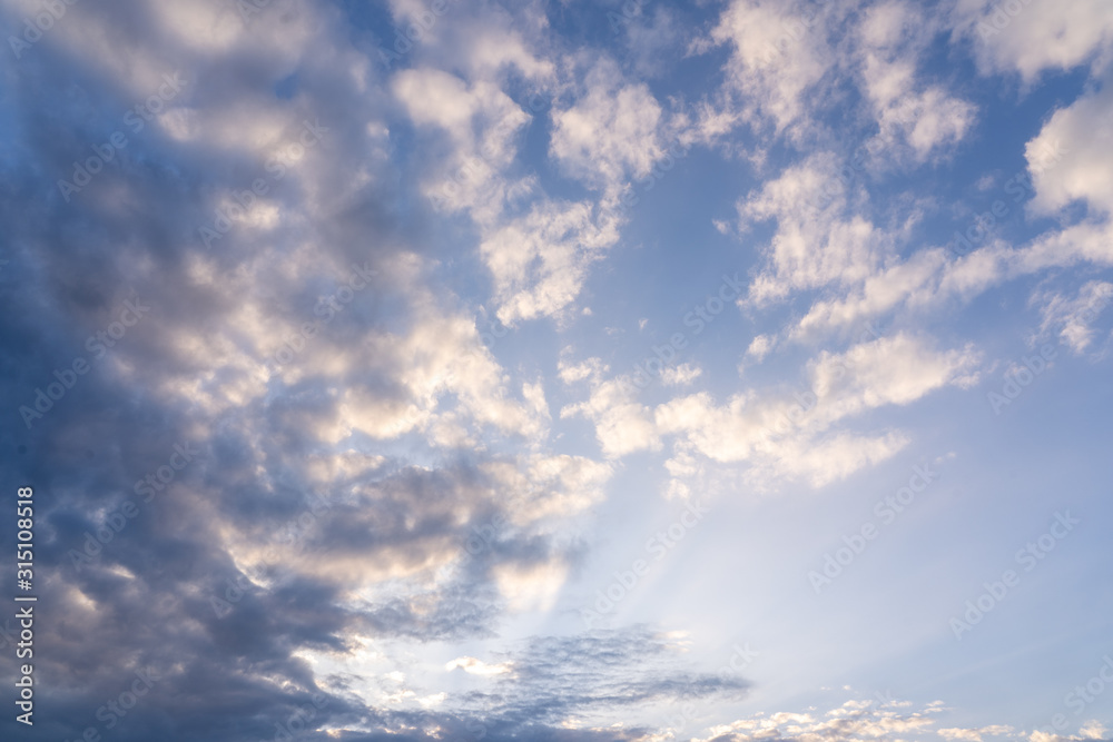 Sky clouds. Beautiful white clouds on blue sky. Sky clouds. Beautiful white clouds on blue sky.
