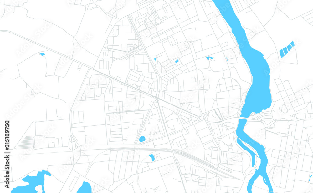 Narva, Estonia bright vector map