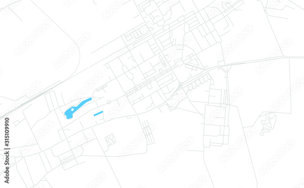 Kohtla-Jarve, Estonia bright vector map