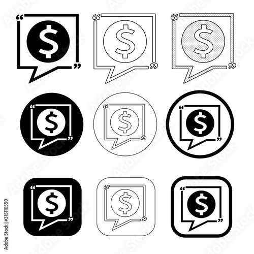 Simple Dollar money icon sign design © icon0