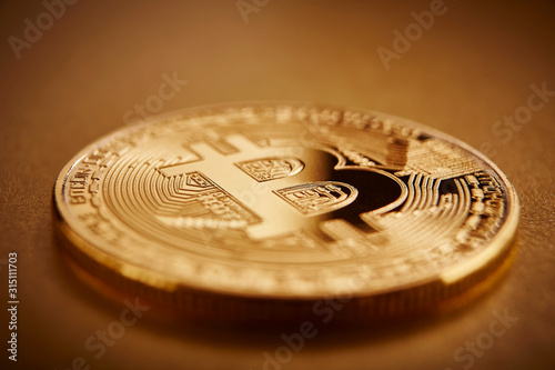 Golden Bitcoin photo