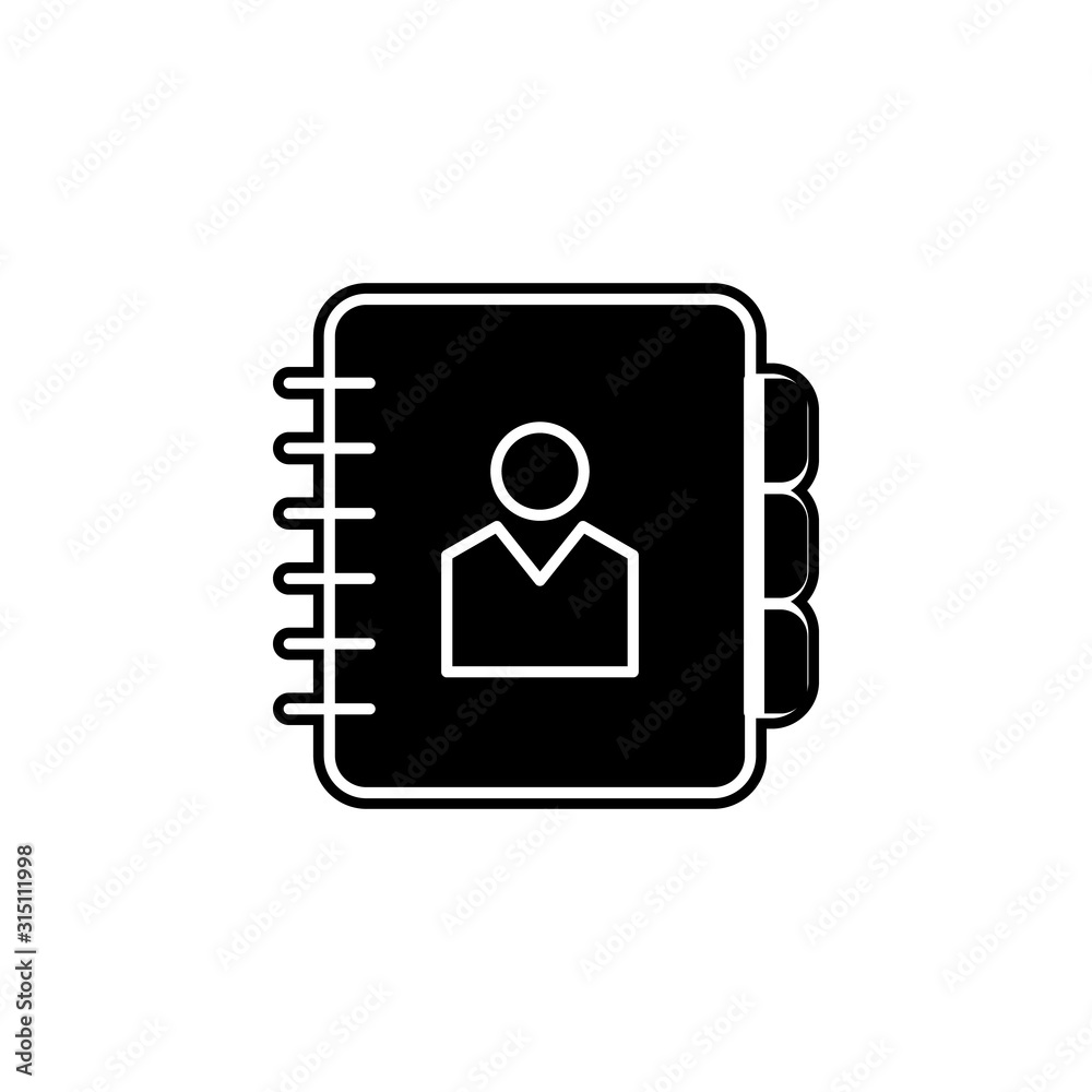 contact information line icon. Simple glyph, flat vector of web icons for ui and ux, website or mobile application contact information line icon. Simple glyph, flat vector of web icons for ui and ux, website or mobile application