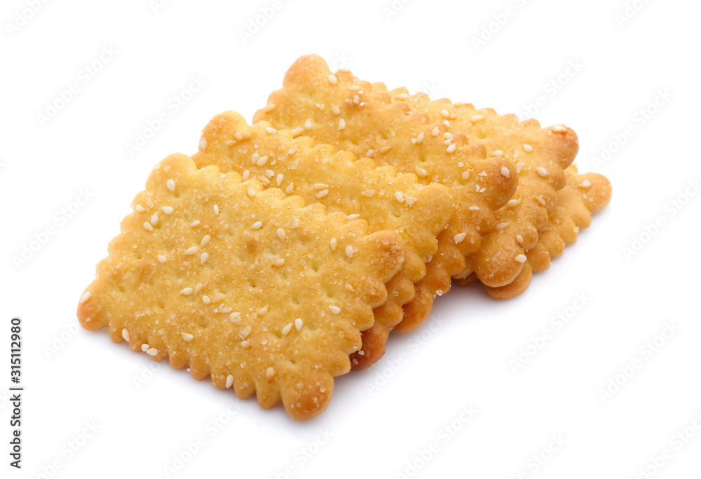 Cracker isolated on white Cracker isolated on white