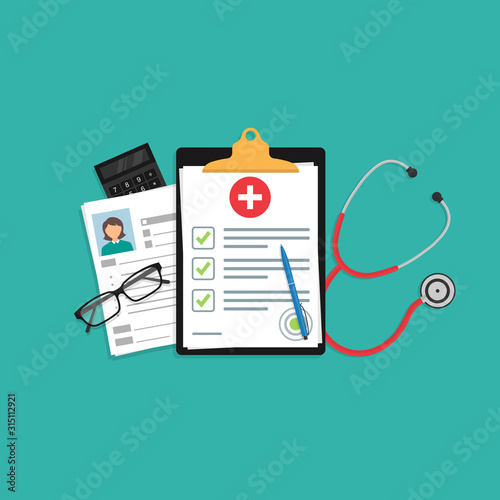 medical insurance document or contract.
