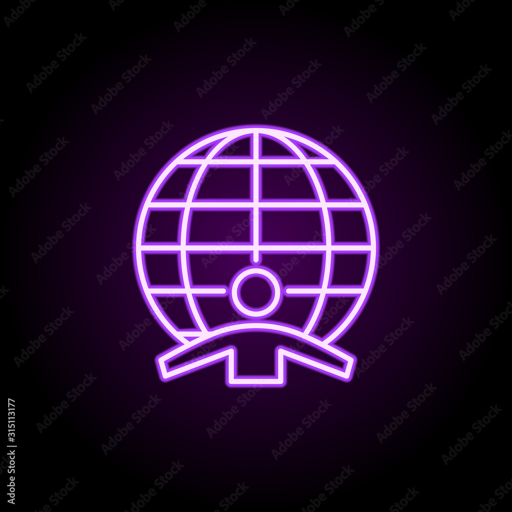 Aim, client, focus neon icon. Elements of professional seo set. Simple icon for websites, web design, mobile app, info graphics Aim, client, focus neon icon. Elements of professional seo set. Simple icon for websites, web design, mobile app, info graphics